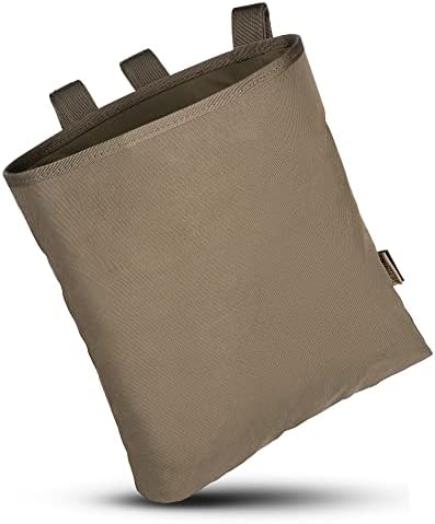 OneTigris Molle Tactical Military Magazine Mag Tool Dump Drop Pouch Bag Recovery Pouch Backpack Attachment Pouch (OD Green)