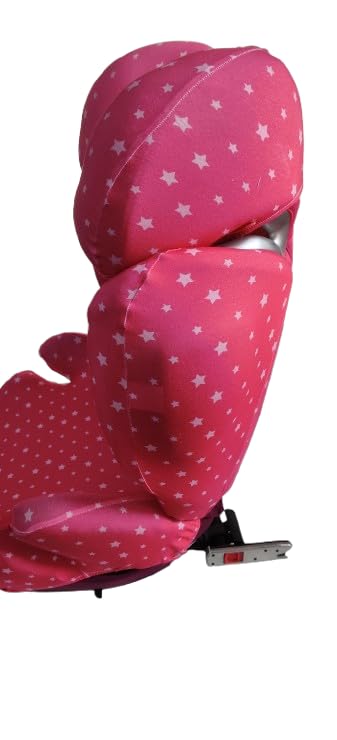 moon-bebe Funda Compatible con Silla de Coche Cybex Solution Q2 Fix (ROSA)