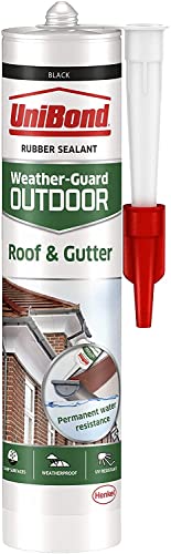 Price comparison product image UniBond Roof & Gutter Sealant,  Long-Lasting Butyl Sealant for Roofing,  Waterproof & Flexible