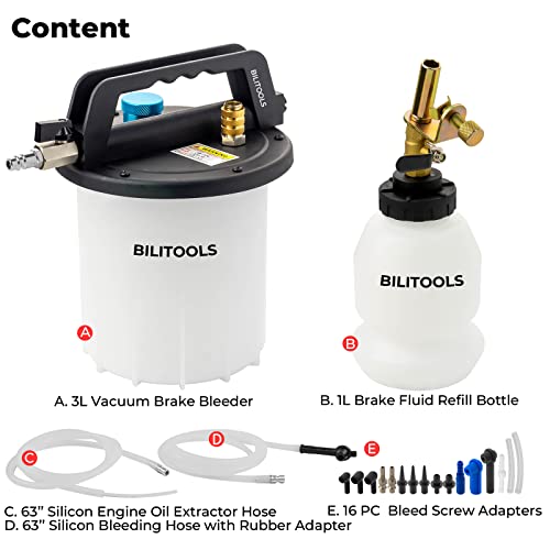 Bilitools B1A99073 3L Vacuum Brake Bleeder Kit thumb #2