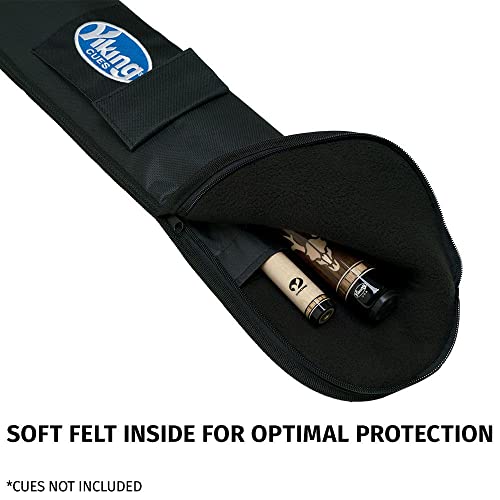 image for Viking Pool Cue Case 1x1, Black Soft Pool Stick Case for 1 Stick with 
