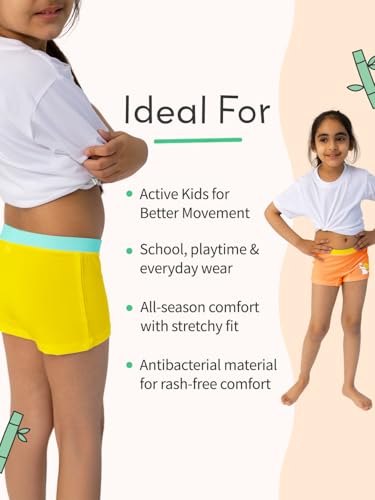 Image of superbottoms Girl Boyshorts | Supersoft Underwear for Girls | 3X Softer Underwear for Kids | Premium Panties for Girls | Super Stretchy, Breathable, Gentle Elastics, No Scratchy Tags, AZO-Free Dyes