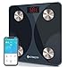 Price comparison product image Smart Body Fat Scale, Etekcity Digital Bathroom Weighing Scales, High Precision Weight Monitors Sync with Smartphone APP 12 Key Compositions BMI Analyzer, Max 180 Kg, 0.05kg Increments, Black