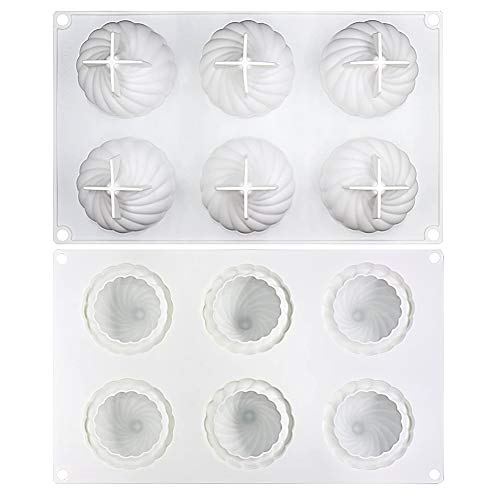 Silicone Molds Baking For Mousse Cake, 3D Baking Molds Dessert Molds For Pastry Truffle Pudding Jelly Cheesecake, Onion Shape, 6-Cavity #TOP1