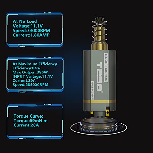 T238 Airsoft Motor - Brushless Motor High-Speed High Torque Motor For Airsoft Gearbox V2 #TOP5