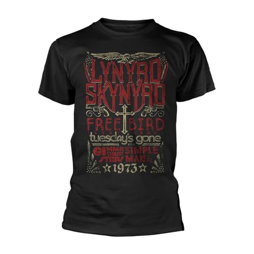 Image of Lynyrd Skynyrd Men's Free Bird 1973 Hits T-Shirt Black, Black, Medium