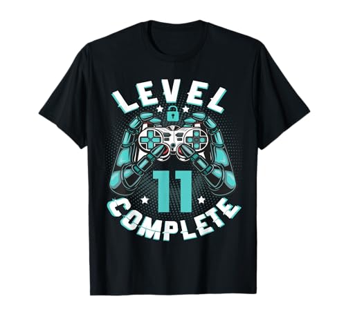 11 Anni Compleanno videogiochi level 11 Complete 2010 regalo Maglietta