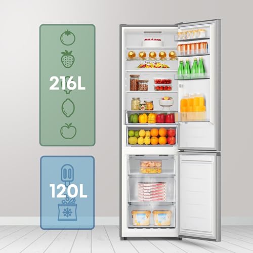 Hisense RB440N4ACA - Frigorífico Combi, Eficiente Clase A, Capacidad 336 L, Multi-air Flow, Micro Vents Cooling, Congelamiento Rápido, Total No Frost, Puerta Reversible, Color Inox - imagen 17