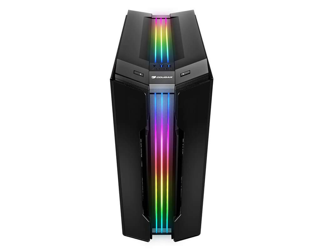 COUGAR Gaming Gemini T Pro RGB Gaming Case 106KMT0008-00 Vidrio Templado Negro