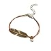 Produktbild MoGist Armband Goldener Metall Blatt Anhänger Armbänder Damen Schmuck Armkettchen Kettenarmband Zubehör Geschenk
