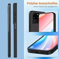 HuwaiH Handyhülle für Samsung Galaxy S20 Ultra Hülle, Anti-Schock, Antikratzer, Anti-Rutsch Schutzhülle, Unterstützt kabelloses Laden, Anti-Fingerabdruck Case für Samsung S20 Ultra(Schwarz) – Ansicht 6