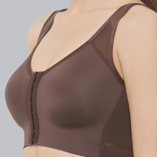Image of SOIE Women Front Closure Full Coverage Non Padded Non Wired Posture Correction Bra