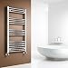 Porte-serviettes électrique chromé pour salle de bain élégante sans thermo (Capo)