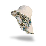 FARMER'S DEFENSE Sun Hat | UPF 50+ Sun Protection | Wide Brim | Neck Flap | Lifeguard Hat | Lightweight | Beach, Gardening, Fishing, Hiking, Outdoors | Garden Flower
