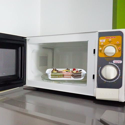 Plato de horno rectangular transparente para servir lasañas familiares directo a la mesa 6