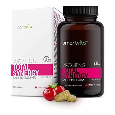 Smartvita - Women’s Multivitamins, Energy & Immune Booster, Womens Multivitamins for Wellness, Beauty Support, Hair Skin and Nails, Womens Vitamins with Smart Release Technology, 120 Tablets Cover