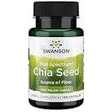 Swanson Full Spectrum Chia Seed 400 Milligrams 60 Capsules