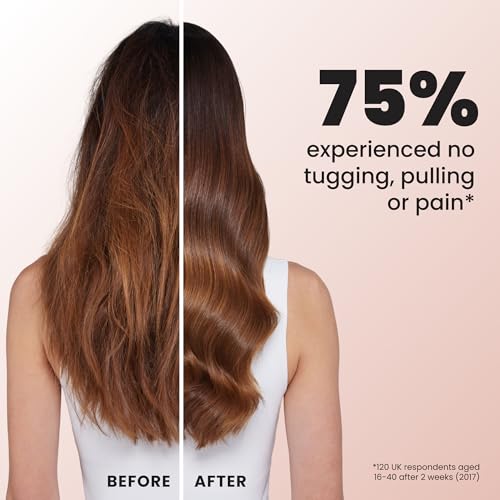 Image of Tangle Teezer Ultimate Detangler Brush, Straight to Wavy, Summer Rose | Patented two-tier, regular-flex teeth reduce breakage & split ends on wet or dry hair; Shower-friendly hairbrush for all ages