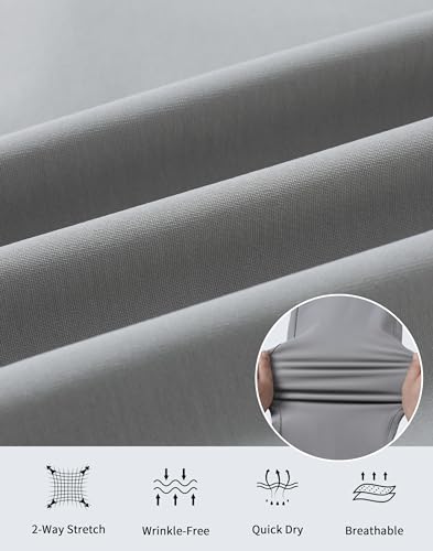 Pioneer Camp Calça masculina de golfe elástica, ajuste clássico, sem rugas, para trabalho, secagem r