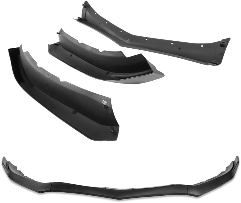 STAY TUNED PERFORMANCE ABS Material GT-Style Front Bumper Lip Body Kit Spoiler Splitter Compatible with 2013 2014 Cadillac ATS (Matt Black)