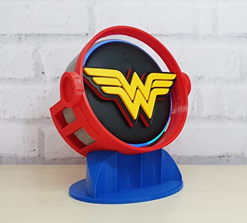 Suporte Tema Mulher Maravilha Para Alexa Echo Dot 3