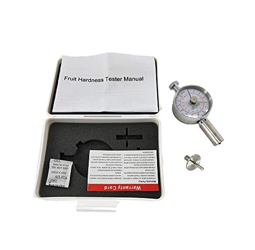 Handheld Fruit Hardness Tester Meter Pointer Type Fruit Penetrometer Fruit Sclerometer with Measuring Range 2 to 15kg/cm 2 (x10 5pa)