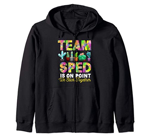 Team SPED Is On Point We Stick Together | Special Education Felpa con Cappuccio