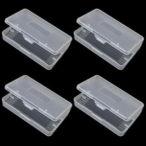 FMHXG GBA SP Aufbewahrungsbox für Spielkarten, transparent, 6,5 x 4 x 0,8 cm, für Spielkarten, Staubschutz, Aufbewahrungsbox, Schutzbox, spezielle Kunststoff-Spielkartenbox, GBA-Schutz, Standbox, 4