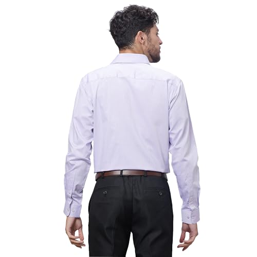 Image of Raymond Slim Fit Pure Cotton Structure Pattern Semi Cut Away Collar Formal Shirt