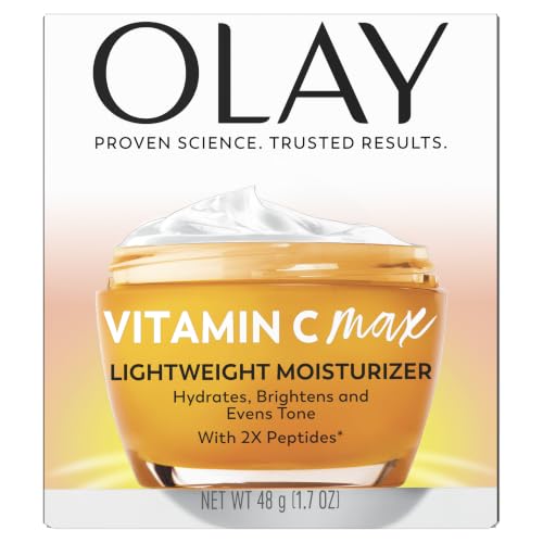 Olay, Vitamin C MAX Face Moisturizer, Brightening Cream for Women, Hydrating, Evens Tone, Dark Spot and Hyperpigmentation Reduction, Glowing Skin Care - Niaciniamide, Peptides, 1.7 Ounce - image 8