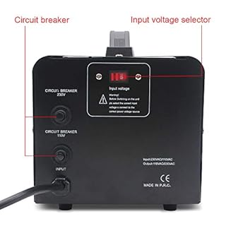 Cantonape Voltage Converter 2000W Step Up Step Down UK to US Transformer with 2 US & 2 UK outlets for 220V-110V & 110V-220V