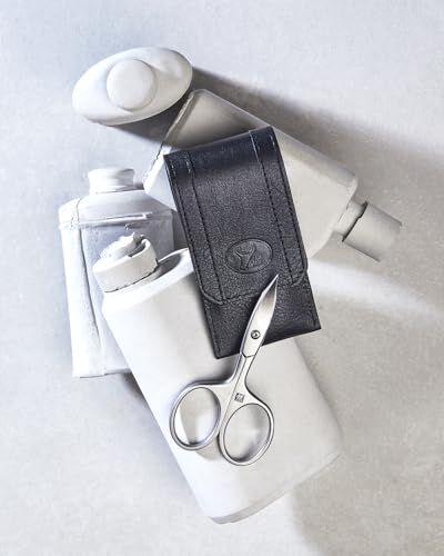 Zwilling Set Manicure, 3 Pezzi, Custodia In Nappa, Chiusura Con Bottoni A Pressione, Con Tagliaunghie Compatto, Premium, Nero - 5