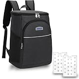 Backpack Cooler, Asfety Cooler Backpack 30 Cans Insulated Waterproof with 2 Ice Packs, Portable Ligh