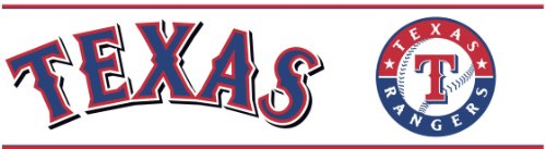 Cenefa Texas Rangers York Wallcoverings off white 2