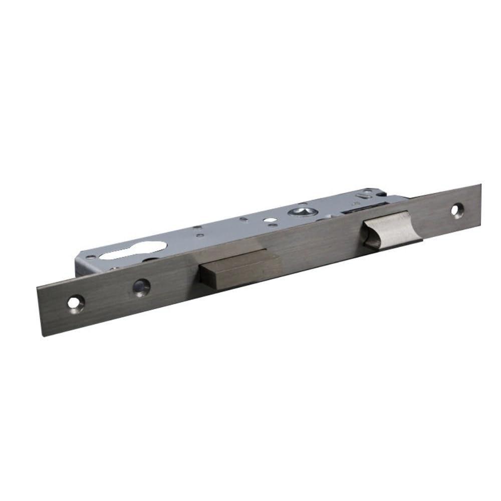 Cadre de porte coulissante en acier équipé d'une serrure à mortaiser axe 20mm