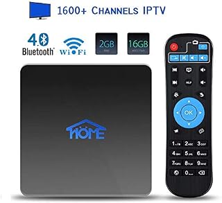 IPTV Box 4K Android TV Receiver, No Subscription Fee 1600+ International Live Channels