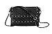 Women Classic Skull Rivet Purse Functional Multi Pockets Black Crossbody Bag Multi Layers Shoulder bag-Sibalasi(A)