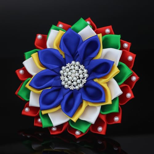 Image of Order of The Eastern Star OES Flower Broch Pin OES Symbol Greek Sorority Paraphernalia Jewelry Sisterhood Gift