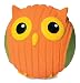 HuggleHounds Ruff-Tex Squeaky Tough Dog Chew Toy All Natural, Owl, Small