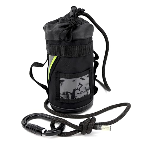 Lightning X Fire Rescue Personal Escape Rope Bag Bail Out Kit Black