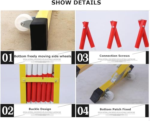 Barsricades dobráveis, cerca de tráfego de segurança expansível, barreiras de controle de multidão,