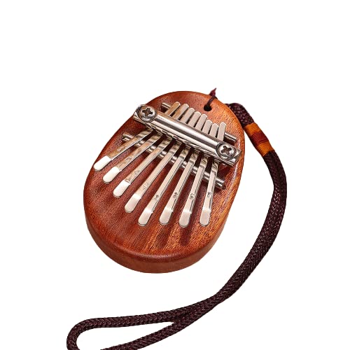 Smilelab Kalimba 8 Teclas con Nombre y Texto Personalizado, Mini Piano Pulgar Marimba de Madera Personalizada, Instrumento musical Regalos Originales para Novio Novia Niños en Navidad Cover