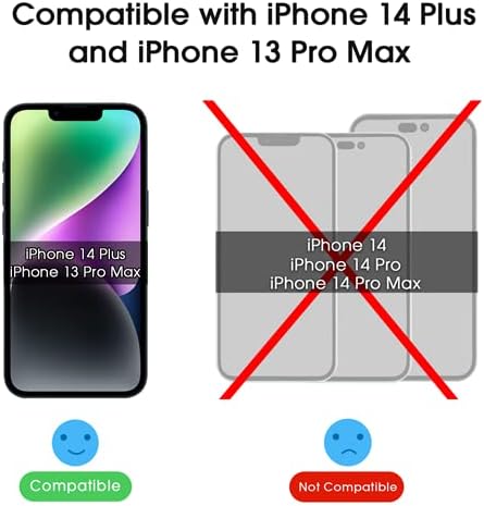 amFilm Glass Screen Protector Compatible with iPhone 13 Pro Max, iPhone 14 Plus, with Easy Installation Tray - Case Friendly, Tempered Glass, 3 Pack