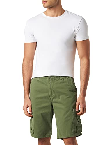 Quiksilver - Crucial Battle Short, Pantalones cortos para Hombre, Verde, M