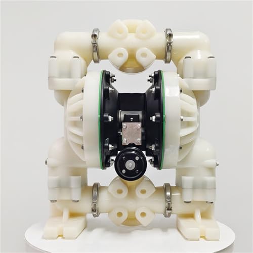 Pompe pneumatique à membrane PTFE avec corps robuste usiné pour process chimiques - 5