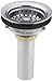 KOHLER K-8813-CP Stainless Steel Sink Strainer, Polished Chrome