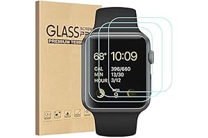Apple Watch 3 Screen Protector 3 Pack HD Tempered Glass