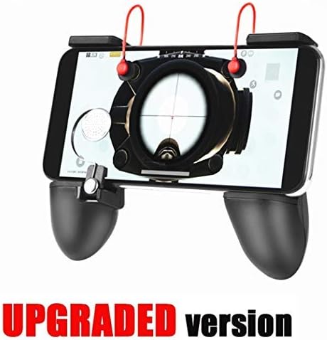 Mobile Game Controller [Upgrade Version Bundle] - WeeDee Mobile Controller with Gaming Trigger,Ergonomic Design Gaming Grip and Gaming Joysticks for Fortnite Android iOS Phones