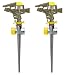 Nelson Plastic Pulsating Sprinkler Head on Metal Spike, Two-Pack 50202