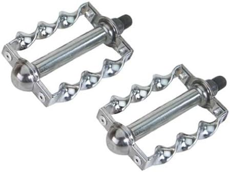 Twisted Pedals 1/2" Chrome. Bike pedals, bicycle pedal, for, beach cruiser, chopper, limo, stretch bike